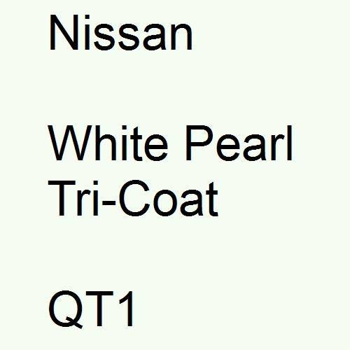 Nissan, White Pearl Tricoat, QT1.